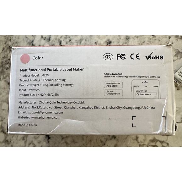 M220 Label Maker Bluetooth Sticker Machine Barcode Label Printe - Picture 3 of 6